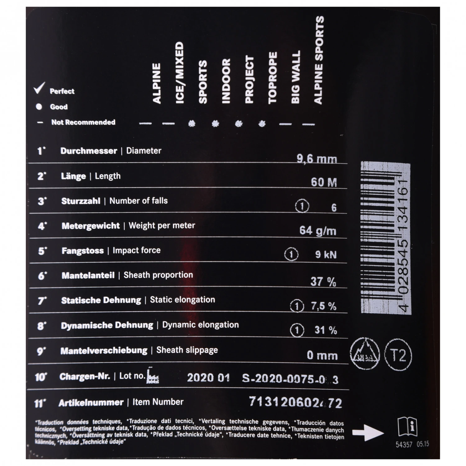 Edelrid - SE Priti 9,6 Mm - Single Rope 5 Edelrid - SE Priti 9,6 Mm - Single Rope - Image 3